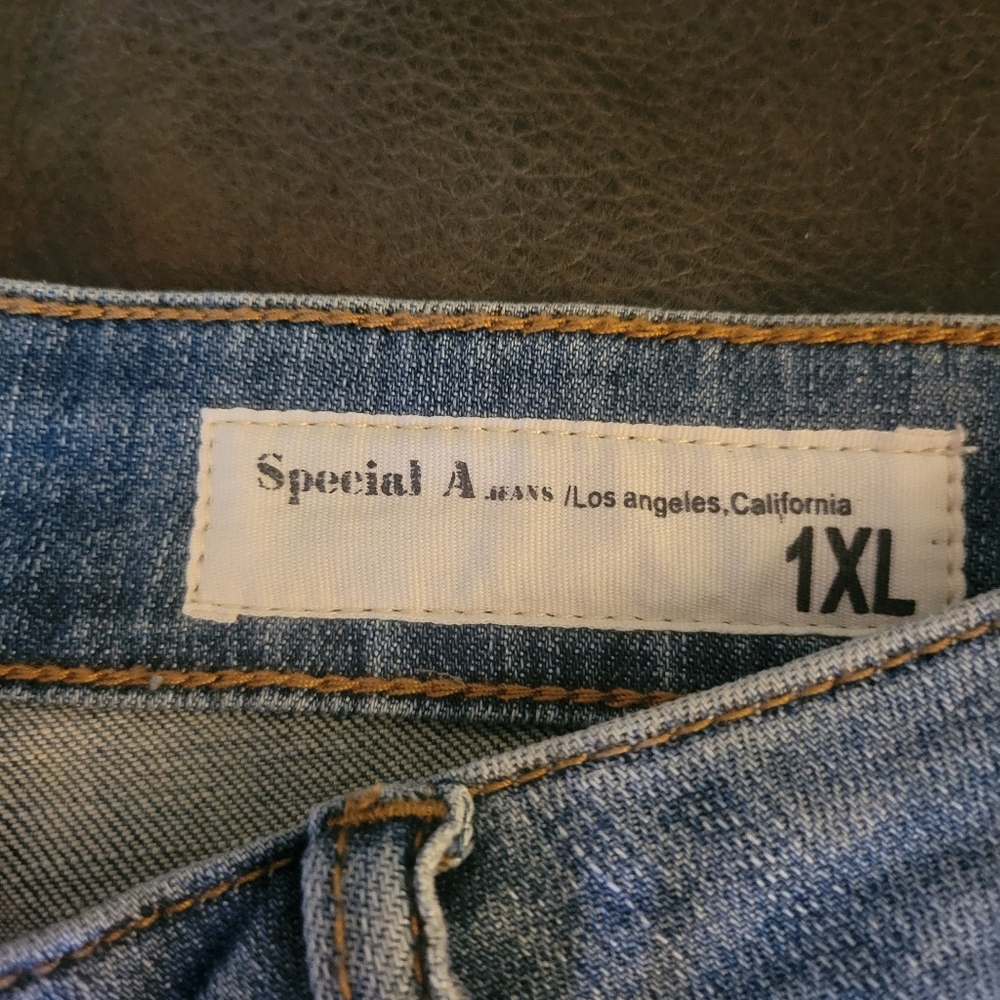 NWT Special A Distressed Ankle Skinny Jeans SZ 1X - Picture 3 of 10